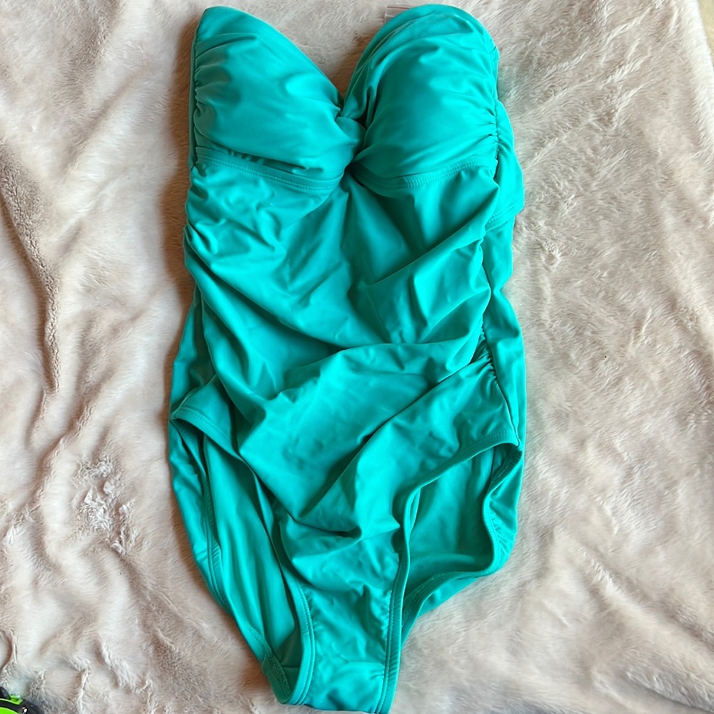 Medina W One Piece Teal Swimsuit NWT size M